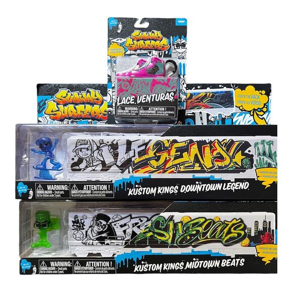 Subway Surfers Kustom Kings Downtown Legend Train Design & Color Markers Lot - Picture 1 of 6